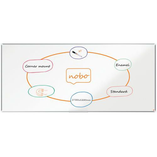 Tableau blanc émaillé Premium Plus - Nobo