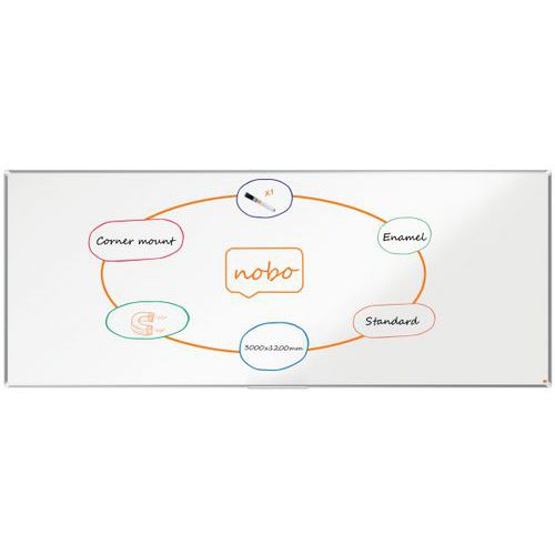 Magnetisch Whiteboard Emaille Premium Plus - Nobo