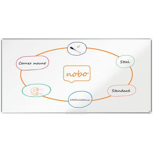 Tableau acier laqué Nano Clean - Premium Plus - Nobo