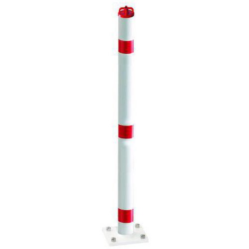 Poteau aluminium D60 mm tête chaine - Croso