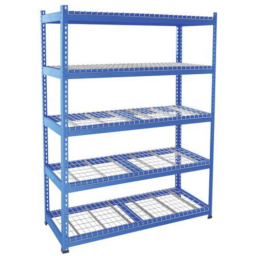 Rayonnage lourd Rapid 1 -Tablette grillagée- L1525 mm - Manutan Expert