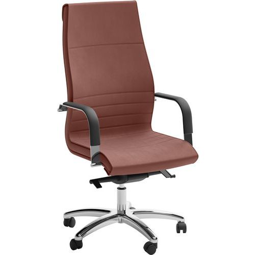 Managersstoel hoog Dama - Lederen bekleding - Quadrifoglio