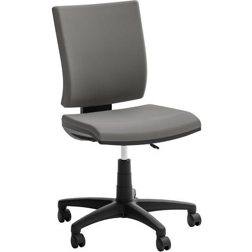 Bureaustoel Optima - laag - Ecolederen bekleding - Quadrifoglio