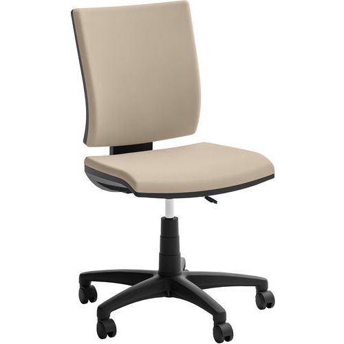 Siège de bureau bas Optima - Revêtement tissu - Quadrifoglio