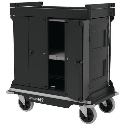 Hotelwagen NKU30FF NuKeeper Universeel ReFlo, Wagen kleur: Grijs, Lengte: 1116 mm, Breedte: 667 mm