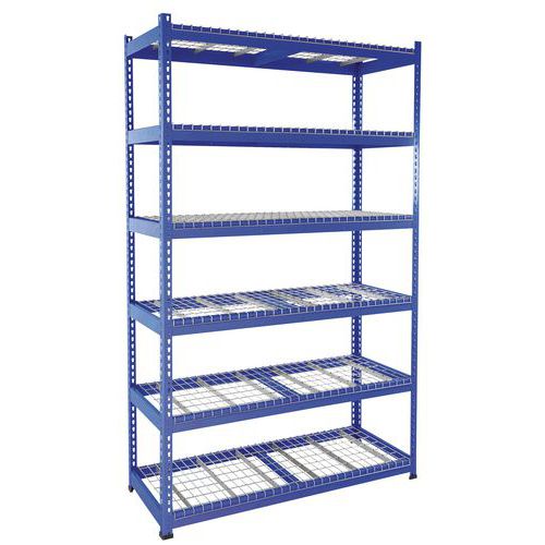 Zware stelling Rapid 1 - roosterlegbord - breedte 1525 mm - Manutan Expert