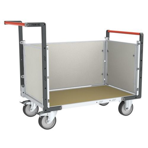 Chariot modulaire PP alvéolaire 2 dossiers + 1 ridelle - FIMM
