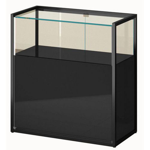 Toonbank met vitrineglas - 95x45x95 cm - Sarazino