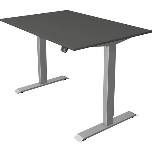 Bureau reglable Move 1,fonction memoire,Silver compact L1200 x P800 mm