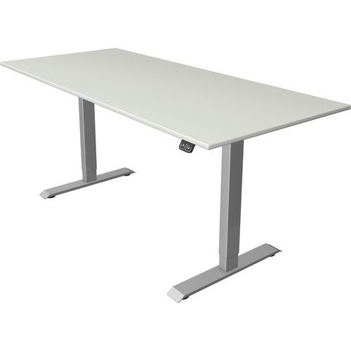 Bureau reglable Move 1,fonction memoire,Silver compact L1800 x P800 mm Bureau reglable Move 1,fonction memoire,Silver compact L1800 x P800 mm