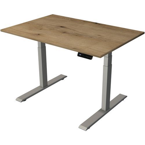 Bureau reglable Move 2 Silver electrique L 1200 x P 800 x H 630-1270mm