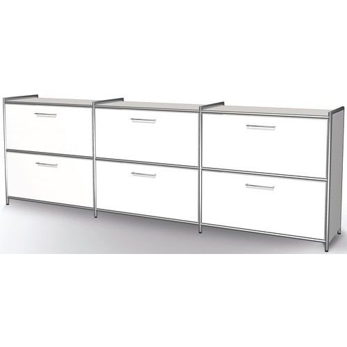 Buffet Artline, large, 2 tiroirs, 2 Buffets d'appoint avec 2 tiroirs