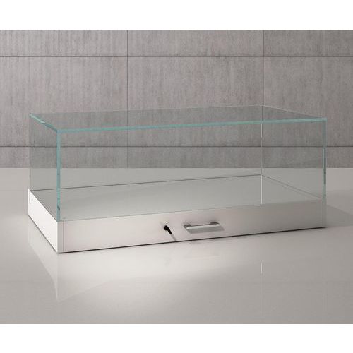 Vitrine d'exposition cloche à poser 100 x 51 x 41 cm Blanc - Sarazino Vitrine d'exposition cloche à poser 100 x 51 x 41 cm Blanc - Sarazino