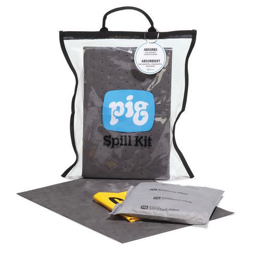 Universele transparante set voor het opruimen van gemorste stoffen PIG® - 7,1 l - Pig