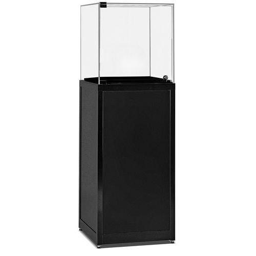 Sokkelvitrine met stolp voor expositie 50x50x150cm - Sarazino Vitrines