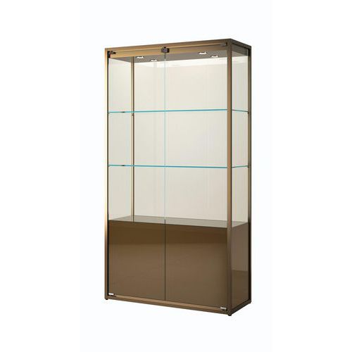 Vitrine exposition avec rangement - 95x45x190 cm - Sarazino Vitrines