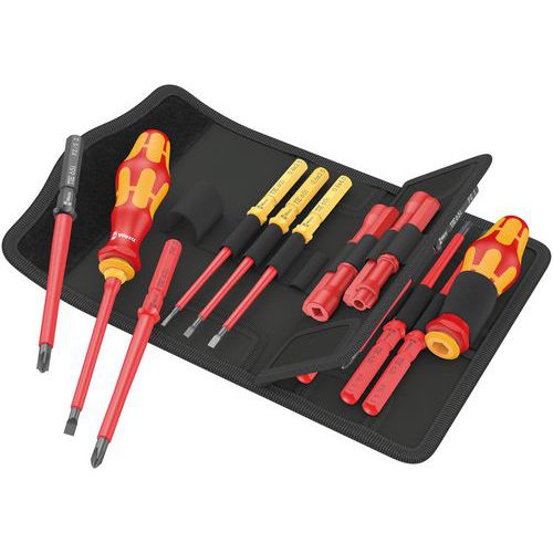 Bit 18-delig Tool Finder wisselkling - KK VDE 18 Universal 2 - Wera