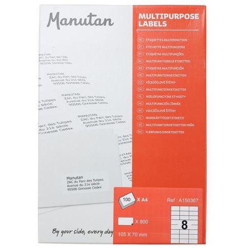Étiquettes multifonction - Manutan Expert