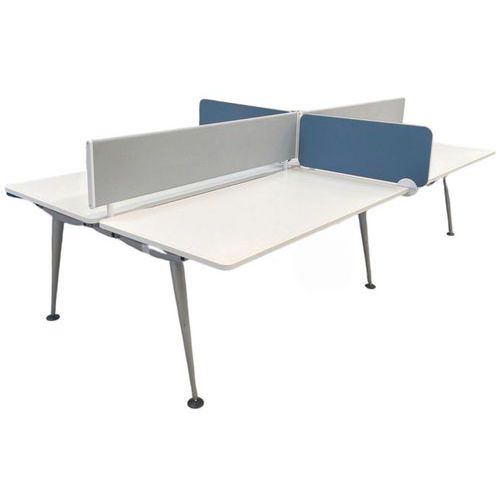 Gereviseerd bureau met 4 werkplekken - Scheidingswanden - Herman Miller Gereviseerd bureau met 4 werkplekken - Scheidingswanden - Herman Miller