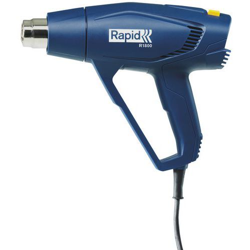 Heteluchtpistool R1800 met accessoires - Rapid