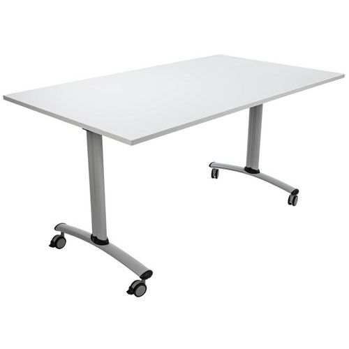 Table à roulettes pliante rectangulaire Axe - Manutan Expert
