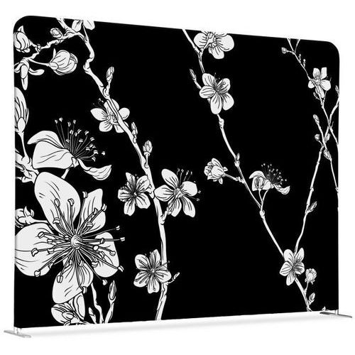 Scheidingswand Textiel 200-150 Dubbelzijdig Abstracte Japanse Bloesem