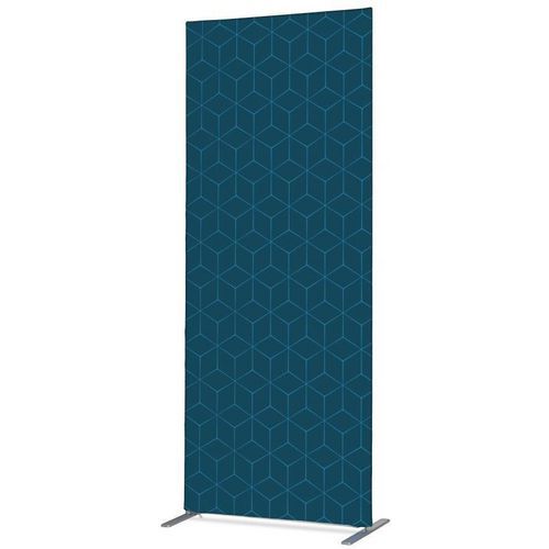 Scheidingswand Textiel Deco Dubbelzijdig Hexagon blauw
