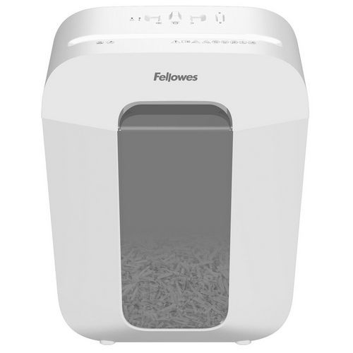 Destructeur LX50 blanc coupe croisée P4 - 9 feuilles - 17 L - Fellowes