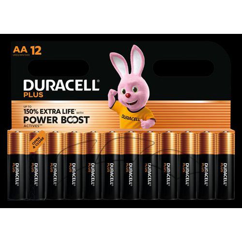 Pile alcaline AA Plus Powerboost - 12 unités - Duracell Pile alcaline AA Plus Powerboost - 12 unités - Duracell