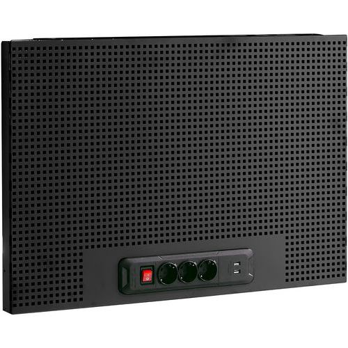 Ophangbord met stekkerdoos en USB - Facom