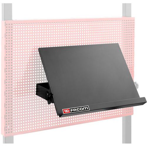 Laptophouder te bevestigen op geperforeerd paneel - Facom