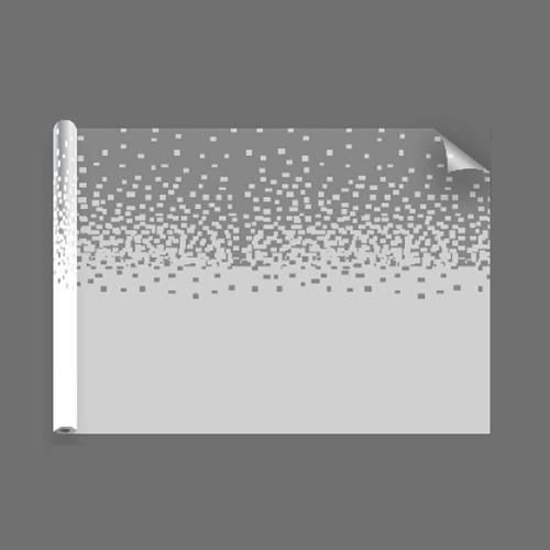 Decoratieve folie, mat, pixelmotief met verloop - Luminis