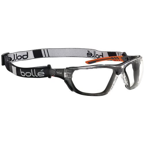 Veiligheidsbril kleurloos Ness+ met schuim en koord - Bollé Safety