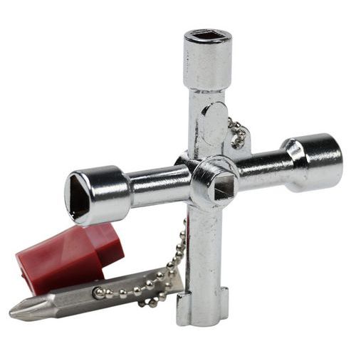 Universele sleutel met 4 vormen - Manutan Expert