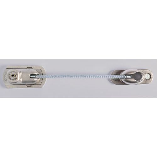 Deur-/raamketting met dubbele beveiliging met kabel - Vigicable - Socona