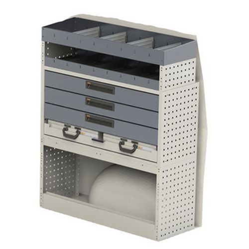 Aluminium inrichting voor bestelwagen – HABRIAL Manutention