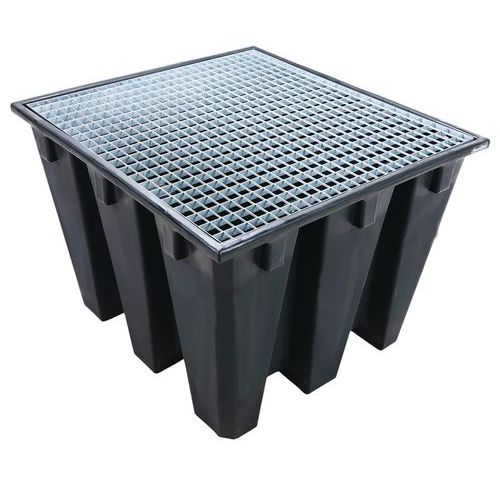 Bac de rétention PE recyclé 1100 L - Manutan Expert