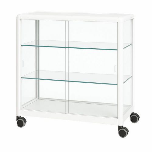Presentatiebalie op wielen - 100x50x100 cm - Sarazino Vitrines
