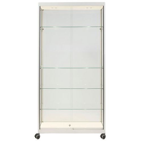 Hoge expositievitrine op wielen - 95x50x200 cm - Sarazino Vitrines