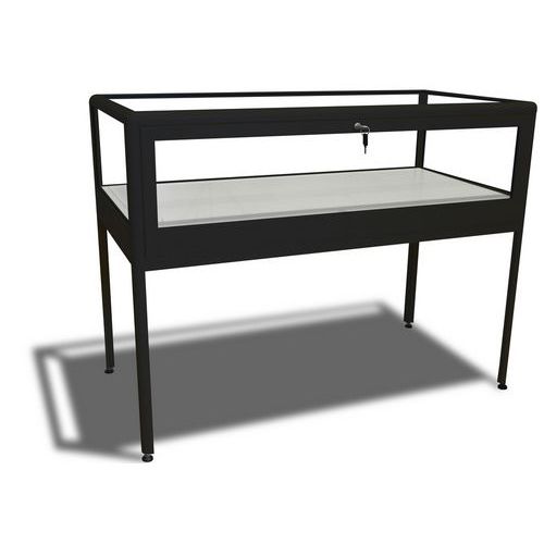Tafelvitrine met uitschuifbaar lade - 100 x 60 x 95 cm - Sarazino