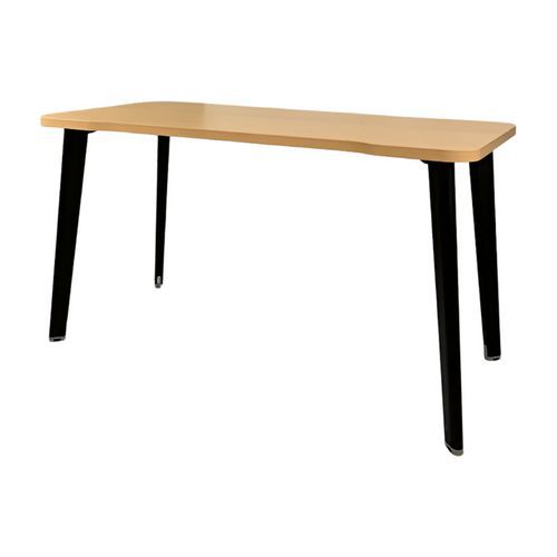 Refurbished bureau - afwerking zwart en hout