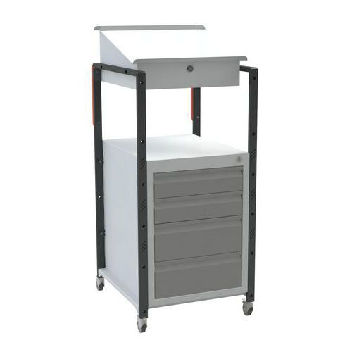 Pupitre d'atelier mobile