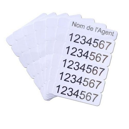 Cartes sécables en 5 parties - Lot de 100 - Sogedex