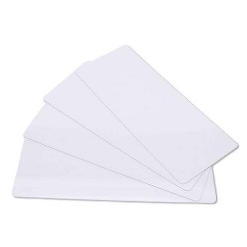 Cartes à imprimer PVC - Blanc - Lot de 100 - Sogedex