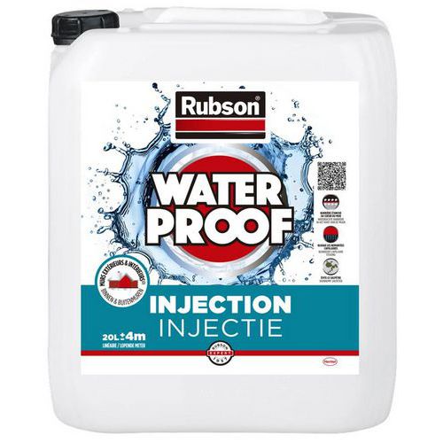 Waterdichtheidsbehandeling injectie Waterproof voor buitenmuur-Rubson