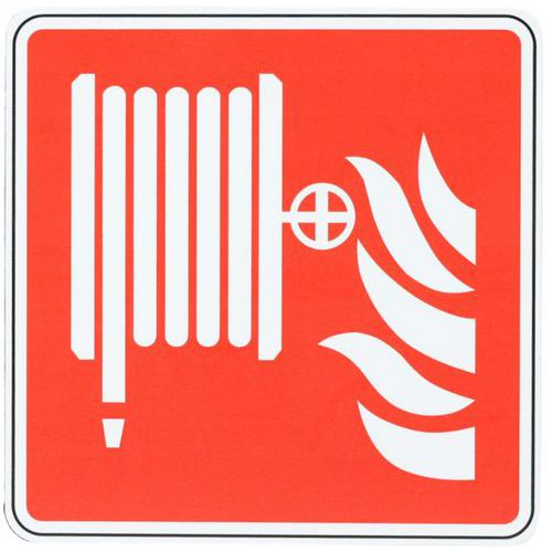 Bord Versterkte brandkraan, zelfklevend - Manutan Expert