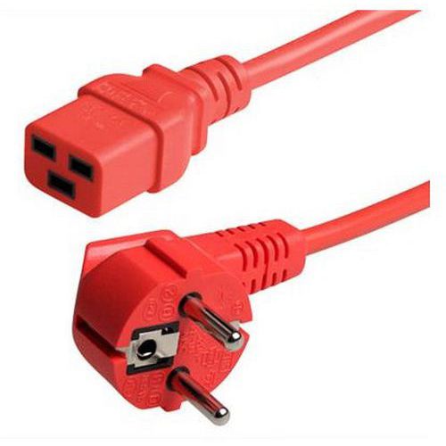Netsnoer CEE7 / C19 - Rood - Algemeen