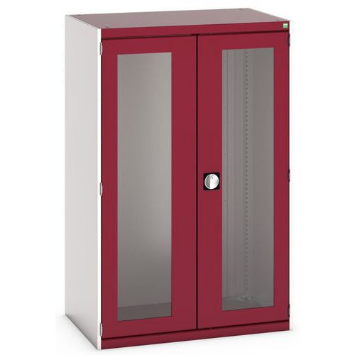Kast Cubio transparante deuren 1050x650x1600mm - Bott