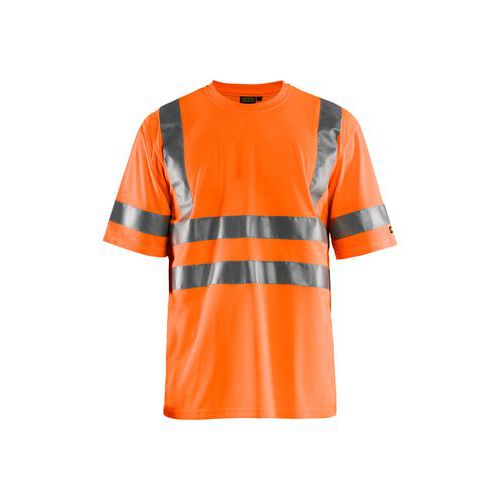 High Vis T-shirt Fluor, Type kledingstuk: Werk T-shirt en poloshirt, Materiaal: Polyester