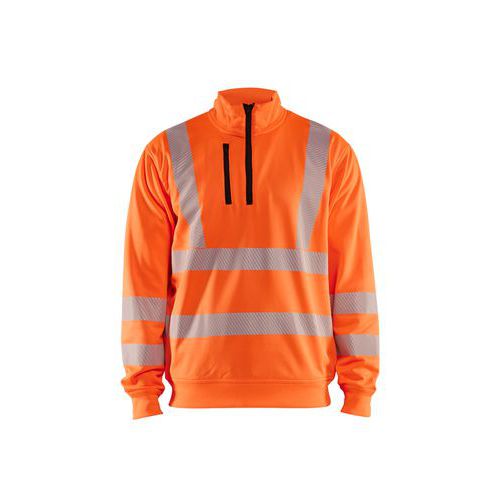 Dames Sweatshirt High Vis Fluor - Blåkläder Dames Sweatshirt High Vis Fluor - Blåkläder